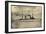 S.M.S. Fürst Bismarck, Kriegsschiff in Fahrt, Rauch-null-Framed Giclee Print