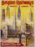 Belgian Railways - Belgian Cities of Art Poster-S. Rader-Mounted Giclee Print