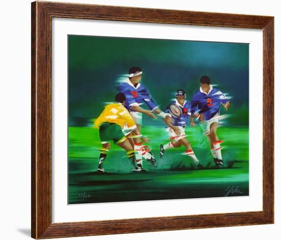 s - Rugby-Victor Spahn-Framed Limited Edition