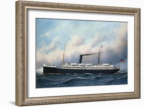 S.S. Apache, 1901-Antonio Jacobsen-Framed Giclee Print