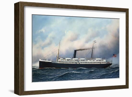 S.S. Apache, 1901-Antonio Jacobsen-Framed Giclee Print