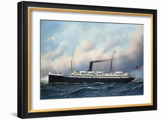 S.S. Apache, 1901-Antonio Jacobsen-Framed Giclee Print