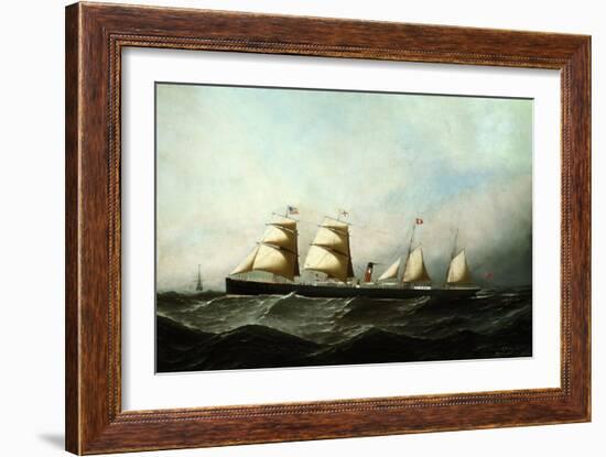 S.S. British Crown, 1881-Antonio Jacobsen-Framed Giclee Print