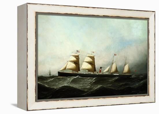 S.S. British Crown, 1881-Antonio Jacobsen-Framed Premier Image Canvas