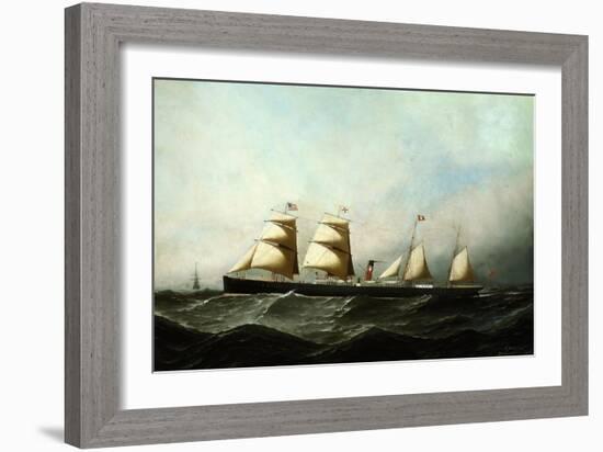 S.S. British Crown, 1881-Antonio Jacobsen-Framed Giclee Print