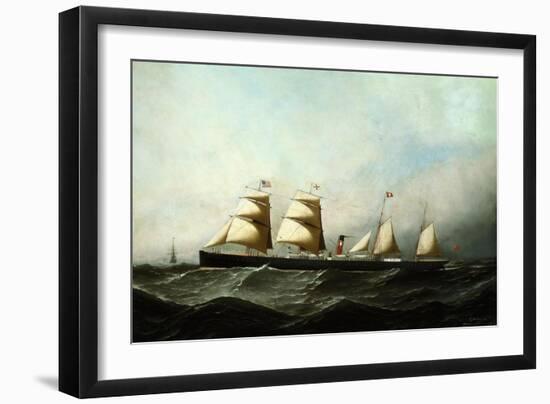 S.S. British Crown, 1881-Antonio Jacobsen-Framed Giclee Print