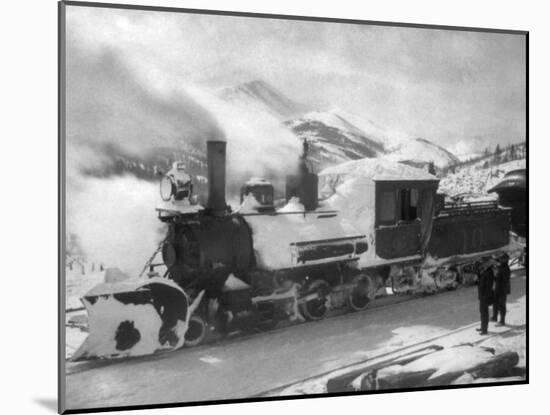 S.S.F. Railroads, Snow Removal-Elbert Mcgran Jackson-Mounted Photo