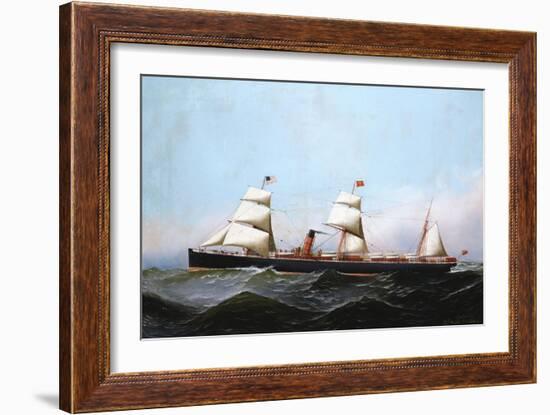 S.S. Gallia, 1881-Antonio Jacobsen-Framed Giclee Print