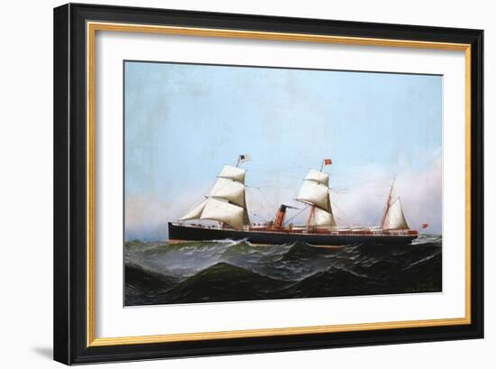 S.S. Gallia, 1881-Antonio Jacobsen-Framed Giclee Print