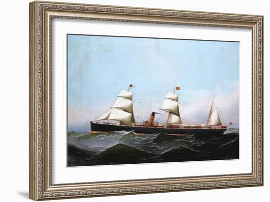 S.S. Gallia, 1881-Antonio Jacobsen-Framed Giclee Print