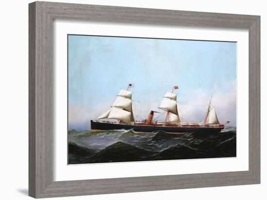 S.S. Gallia, 1881-Antonio Jacobsen-Framed Giclee Print