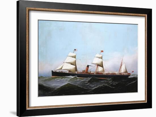 S.S. Gallia, 1881-Antonio Jacobsen-Framed Giclee Print