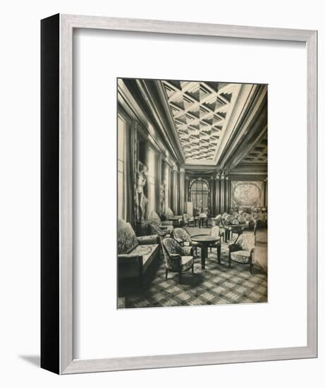 'S. S Ile de France, Grand Salon', c1927-Unknown-Framed Photographic Print
