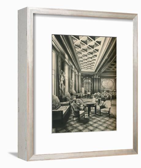 'S. S Ile de France, Grand Salon', c1927-Unknown-Framed Photographic Print