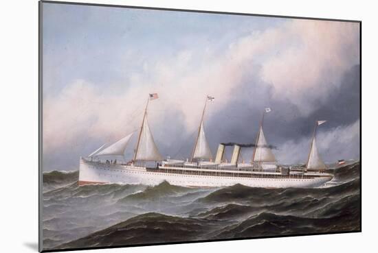 S.S. 'Kaiser Wilhelm II', 1889-Antonio Jacobsen-Mounted Giclee Print