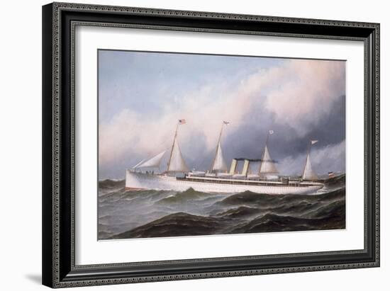 S.S. 'Kaiser Wilhelm II', 1889-Antonio Jacobsen-Framed Giclee Print