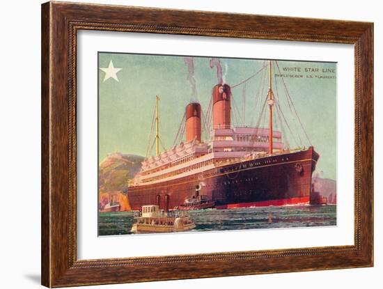 S.S.Laurentic, Ocean Liner-null-Framed Art Print