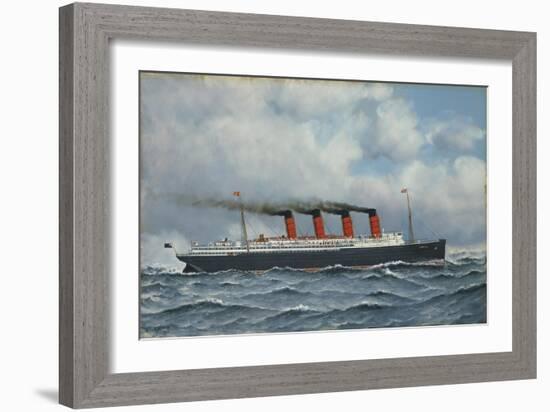 S.S. Lusitania-Antonio Jacobsen-Framed Giclee Print