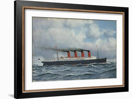 S.S. Lusitania-Antonio Jacobsen-Framed Giclee Print