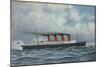 S.S. Lusitania-Antonio Jacobsen-Mounted Giclee Print