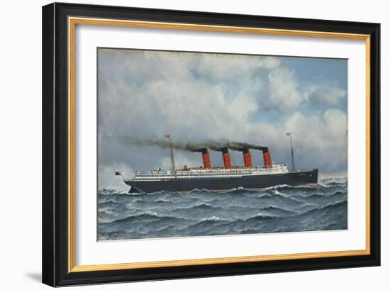 S.S. Lusitania-Antonio Jacobsen-Framed Giclee Print