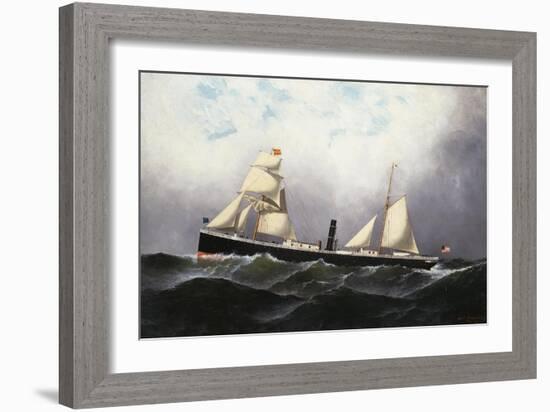 S.S. Niagara, 1877-Antonio Jacobsen-Framed Giclee Print