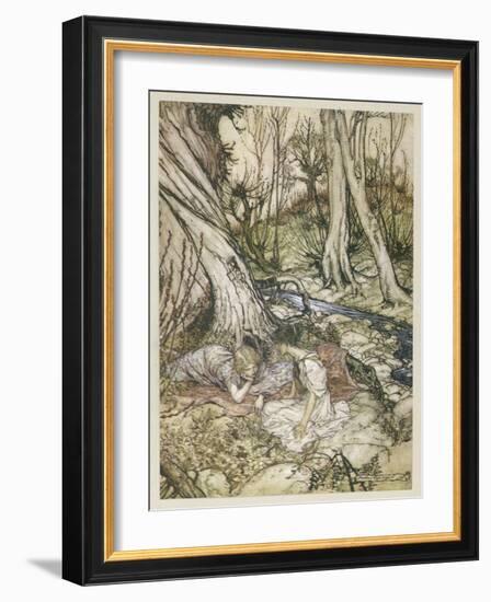 S, Speare: Hermia and Helen-Arthur Rackham-Framed Art Print