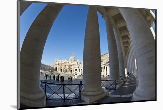 S.T Peter's Basilica and the Colonnades of St. Peter's Square (Piazza San Pietro)-Stuart Black-Mounted Photographic Print