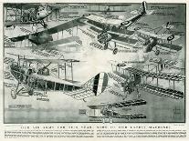 Aeroplanes of 1918-S.W. Clatworthy-Framed Art Print