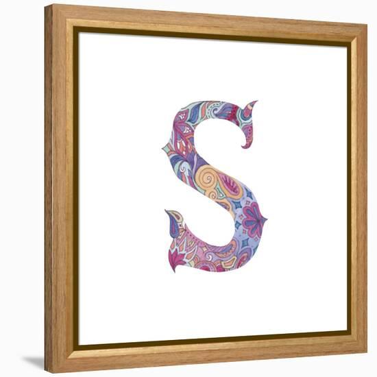 S-Green Girl-Framed Premier Image Canvas