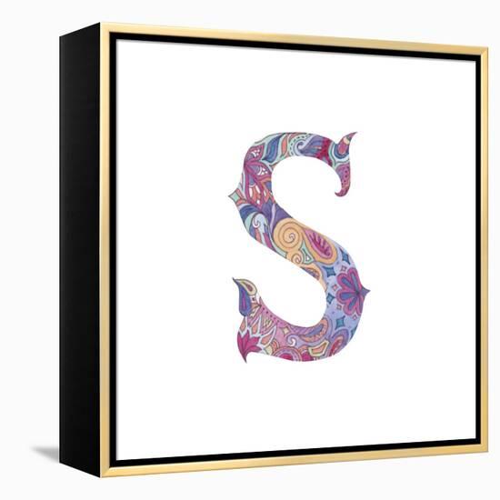 S-Green Girl-Framed Premier Image Canvas