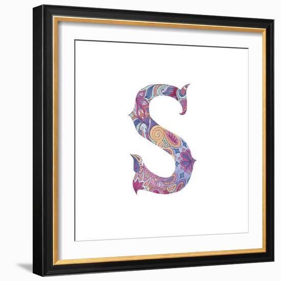 S-Green Girl-Framed Giclee Print