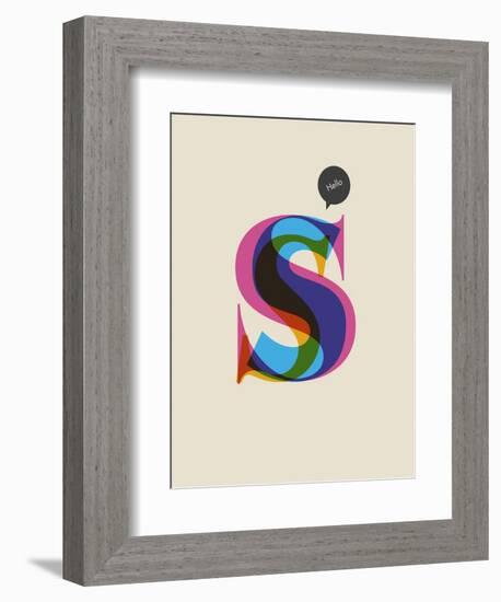 S-null-Framed Art Print