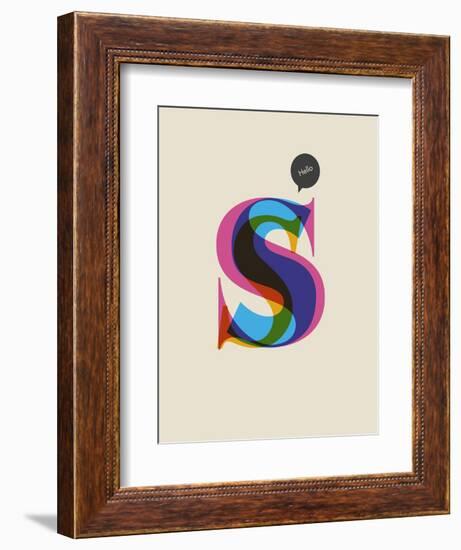 S-null-Framed Art Print