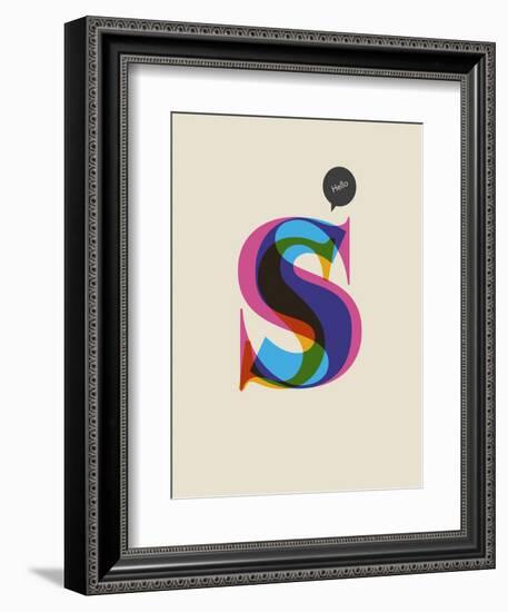 S-null-Framed Art Print