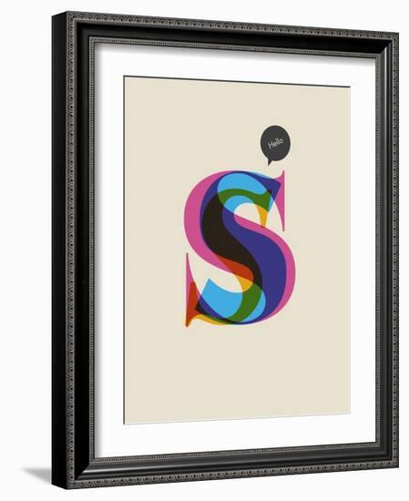 S-null-Framed Art Print