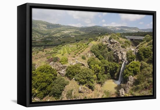 Sa'Ar Waterfall at the Hermon Nature Reserve, Golan Heights, Israel, Middle East-Yadid Levy-Framed Premier Image Canvas