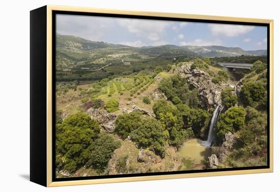 Sa'Ar Waterfall at the Hermon Nature Reserve, Golan Heights, Israel, Middle East-Yadid Levy-Framed Premier Image Canvas