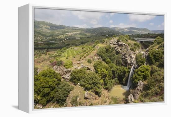 Sa'Ar Waterfall at the Hermon Nature Reserve, Golan Heights, Israel, Middle East-Yadid Levy-Framed Premier Image Canvas