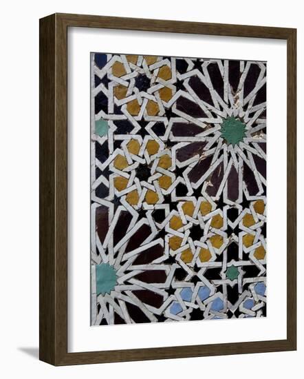 Saadian Tombs, Dating Back to the Time of the Sultan Ahmed Al Mansour, Marrakesh, Morroco-De Mann Jean-Pierre-Framed Photographic Print