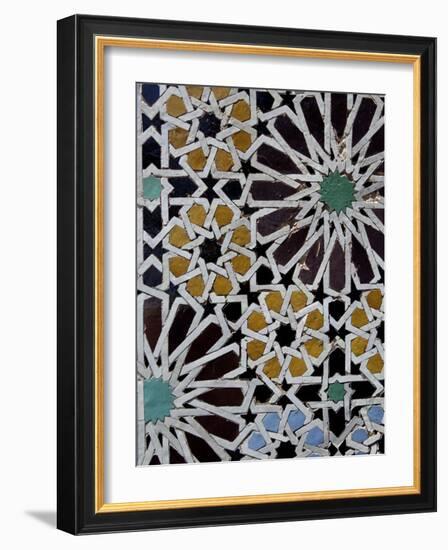 Saadian Tombs, Dating Back to the Time of the Sultan Ahmed Al Mansour, Marrakesh, Morroco-De Mann Jean-Pierre-Framed Photographic Print