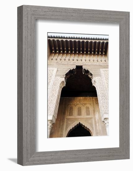 Saadian Tombs Dating from the 16th Century, Marrakesh, Morocco, North Africa-Guy Thouvenin-Framed Photographic Print