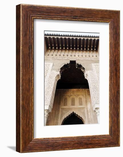 Saadian Tombs Dating from the 16th Century, Marrakesh, Morocco, North Africa-Guy Thouvenin-Framed Photographic Print