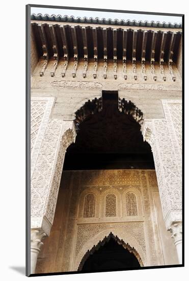 Saadian Tombs Dating from the 16th Century, Marrakesh, Morocco, North Africa-Guy Thouvenin-Mounted Photographic Print