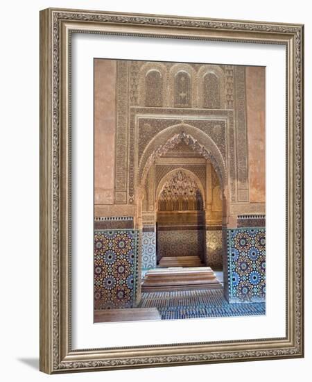 Saadian Tombs, Marrakech, Morocco, North Africa, Africa-Nico Tondini-Framed Photographic Print