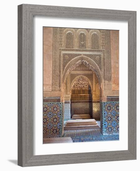 Saadian Tombs, Marrakech, Morocco, North Africa, Africa-Nico Tondini-Framed Photographic Print