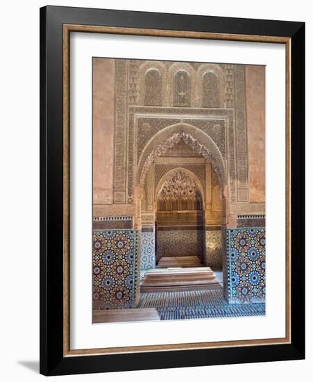 Saadian Tombs, Marrakech, Morocco, North Africa, Africa-Nico Tondini-Framed Photographic Print