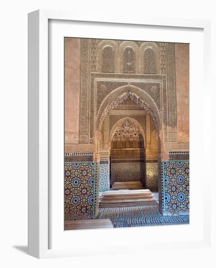 Saadian Tombs, Marrakech, Morocco, North Africa, Africa-Nico Tondini-Framed Photographic Print
