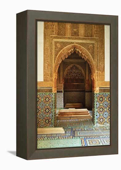 Saadian Tombs, Medina, Marrakesh, Morocco, North Africa, Africa-Jochen Schlenker-Framed Premier Image Canvas