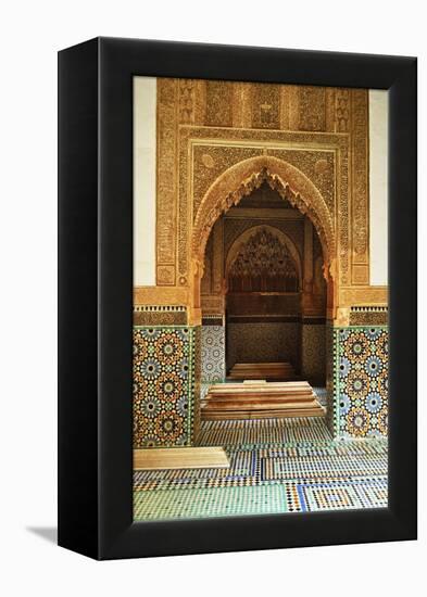 Saadian Tombs, Medina, Marrakesh, Morocco, North Africa, Africa-Jochen Schlenker-Framed Premier Image Canvas